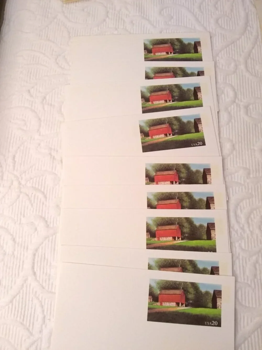 Lot of unused pre stamped usps postcards: 1991 USA postcards, George wythe 1985